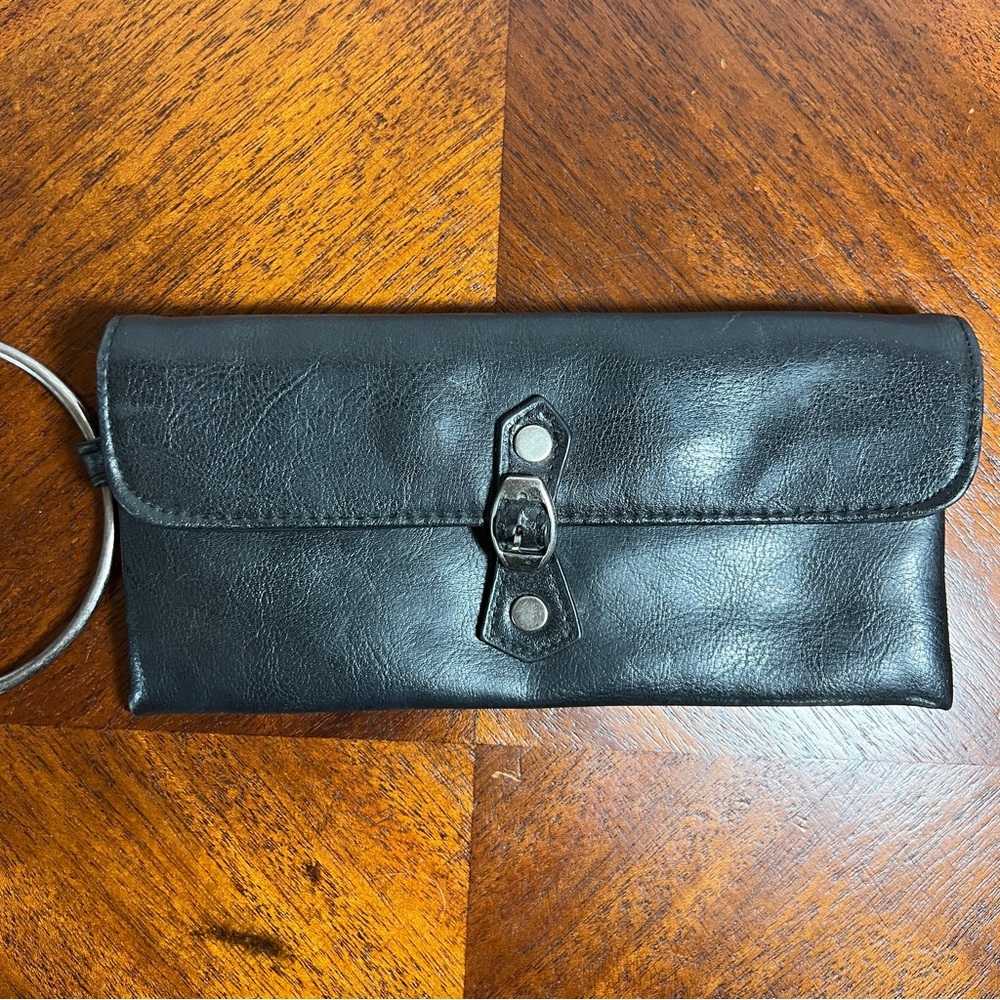 Victoria's Secret Leather Clutch with Wrist Ring